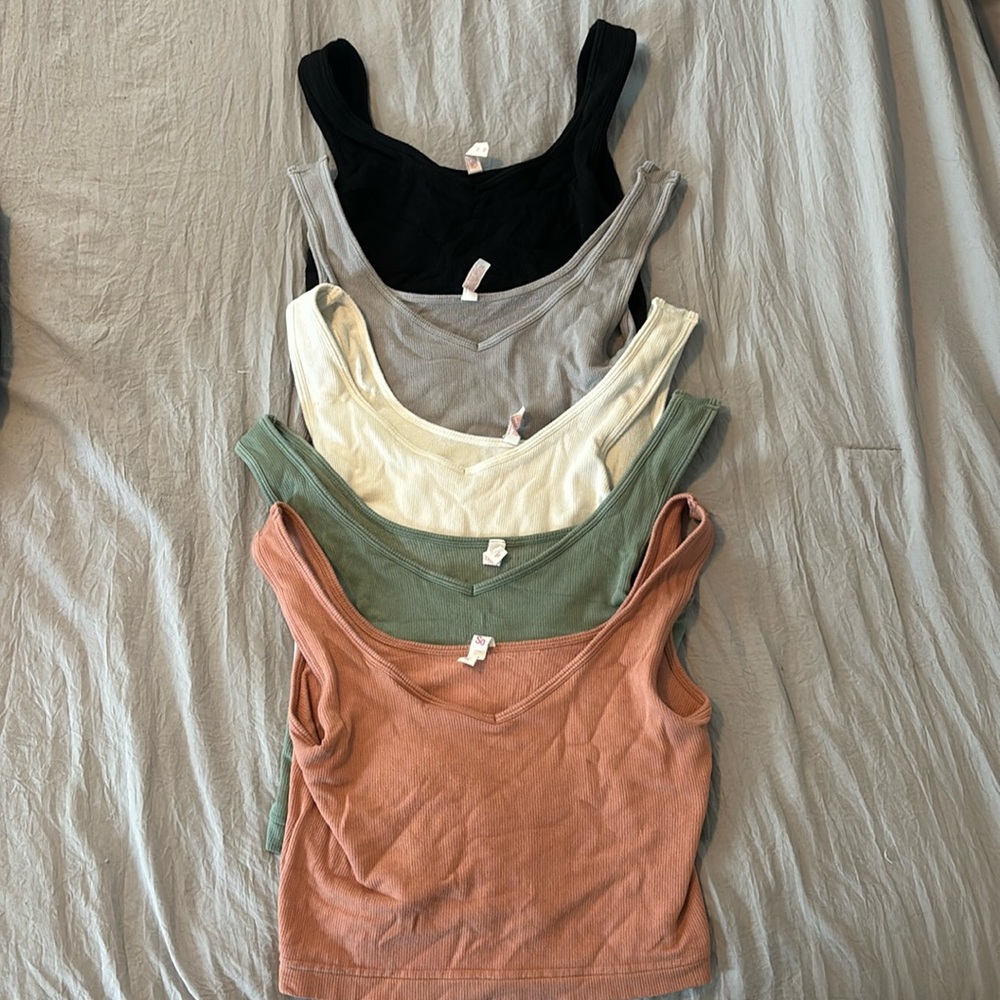 So Cropped Tank Tops (Set of 5)